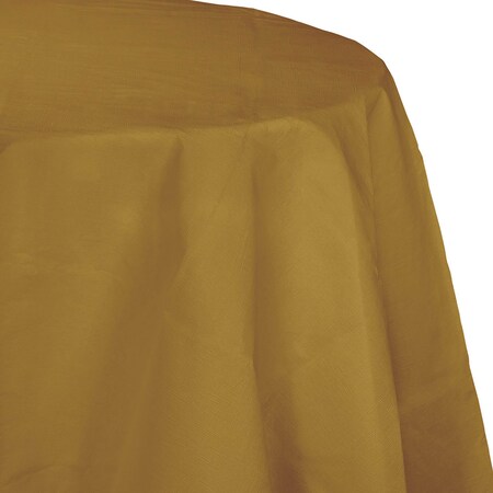 Touch Of Color Glittering Gold Octy Round Tablecloth, 82", 12PK 923276